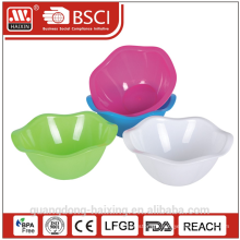 Flower plastic salad bowl